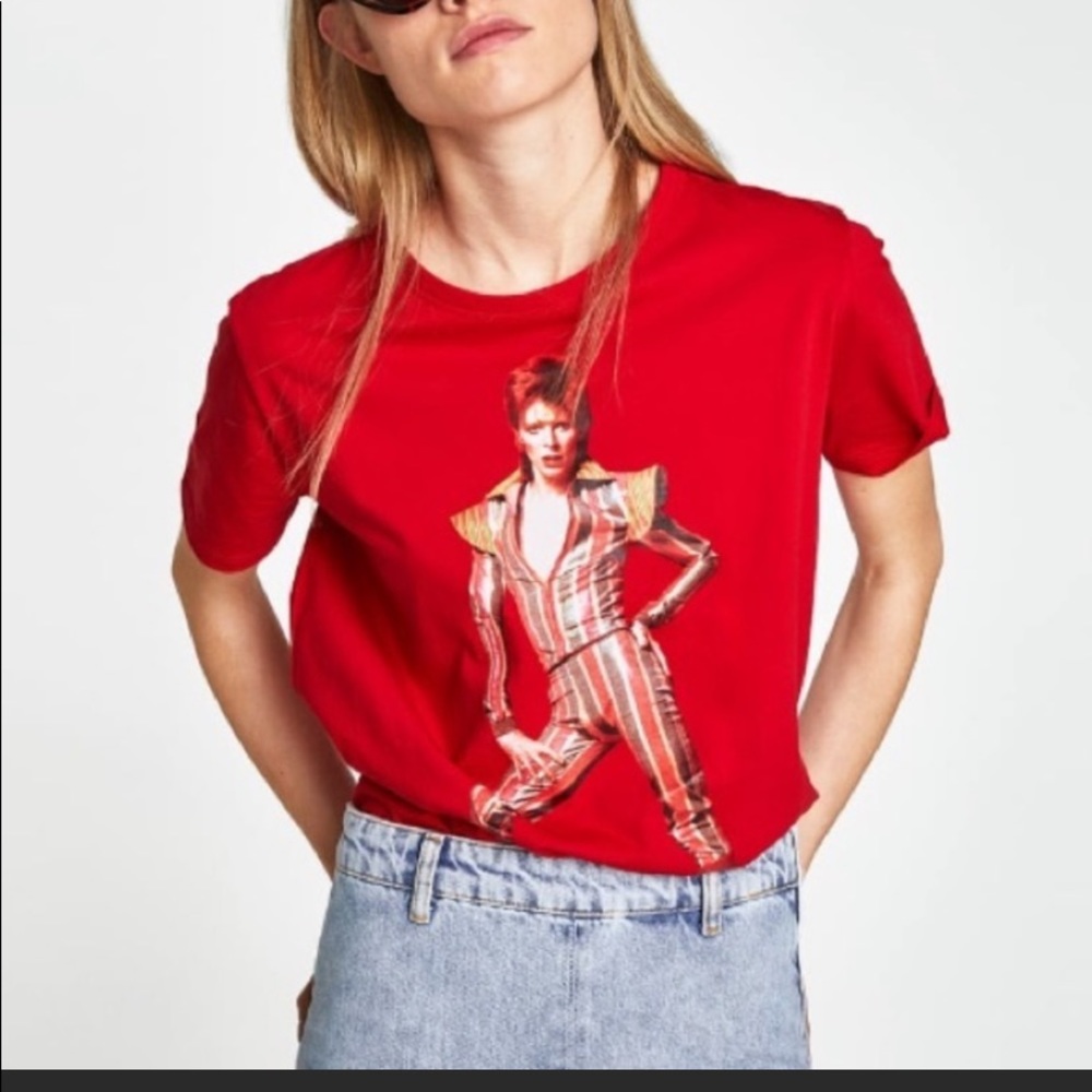 Zara David Bowie tee